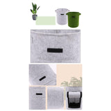 Maxbell Vegetable Grow Bag and Flap Window with Handle for Tomato Vegetable Onion Light Gray