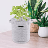 Maxbell Vegetable Grow Bag and Flap Window with Handle for Tomato Vegetable Onion Light Gray