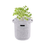 Maxbell Vegetable Grow Bag and Flap Window with Handle for Tomato Vegetable Onion Light Gray