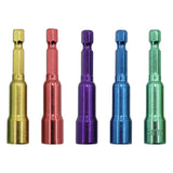 Maxbell 5x 65mm Nut Driver Set Screwdriver Bits for Machine Repair Woodworking
