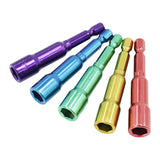 Maxbell 5x 65mm Nut Driver Set Screwdriver Bits for Machine Repair Woodworking