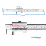 Maxbell 0-200mm Vernier Caliper Stainless Steel Measuring Tool mm/inch for Household