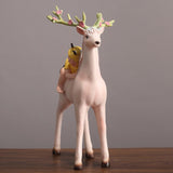 Maxbell Deer Figurine Desktop Decoration Ornament Gift for Living Room Home