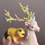 Maxbell Deer Figurine Desktop Decoration Ornament Gift for Living Room Home