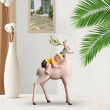 Maxbell Deer Figurine Desktop Decoration Ornament Gift for Living Room Home