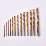 Maxbell Drill Bit Set Replacement Heavy Duty Round Shanks for Carpenter Metalworking 13pcs