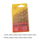 Maxbell Drill Bit Set Replacement Heavy Duty Round Shanks for Carpenter Metalworking 13pcs
