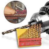 Maxbell Drill Bit Set Replacement Heavy Duty Round Shanks for Carpenter Metalworking 19pcs