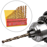 Maxbell Drill Bit Set Replacement Heavy Duty Round Shanks for Carpenter Metalworking 19pcs