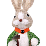 Maxbell Bunny Figurine Decoration Ornament Durable Figures for Hallway Lawn Yard Style A