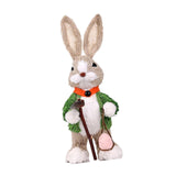 Maxbell Bunny Figurine Decoration Ornament Durable Figures for Hallway Lawn Yard Style A