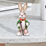 Maxbell Bunny Figurine Decoration Ornament Durable Figures for Hallway Lawn Yard Style A