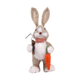 Maxbell Bunny Figurine Decoration Ornament Durable Figures for Hallway Lawn Yard Style B