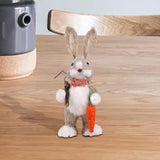 Maxbell Bunny Figurine Decoration Ornament Durable Figures for Hallway Lawn Yard Style B