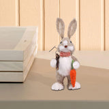 Maxbell Bunny Figurine Decoration Ornament Durable Figures for Hallway Lawn Yard Style B