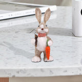 Maxbell Bunny Figurine Decoration Ornament Durable Figures for Hallway Lawn Yard Style B