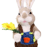 Maxbell Bunny Figurine Decoration Ornament Durable Figures for Hallway Lawn Yard Style C