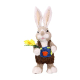 Maxbell Bunny Figurine Decoration Ornament Durable Figures for Hallway Lawn Yard Style C