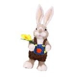 Maxbell Bunny Figurine Decoration Ornament Durable Figures for Hallway Lawn Yard Style C