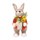 Maxbell Bunny Figurine Decoration Ornament Durable Figures for Hallway Lawn Yard Style D