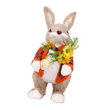 Maxbell Bunny Figurine Decoration Ornament Durable Figures for Hallway Lawn Yard Style D