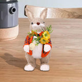 Maxbell Bunny Figurine Decoration Ornament Durable Figures for Hallway Lawn Yard Style D