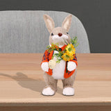 Maxbell Bunny Figurine Decoration Ornament Durable Figures for Hallway Lawn Yard Style D