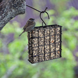 Maxbell Iron Hanging Bird Feeder Suet Cakes Feeder Accessories for Birds Portable Style B