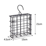 Maxbell Iron Hanging Bird Feeder Suet Cakes Feeder Accessories for Birds Portable Style B