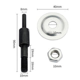 Maxbell Portable Grinding Wheel Extension Shaft Hand Tools for Grinder Metal Working white fabric