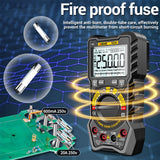 Maxbell Multi Tester Detector Multipurpose Voltmeter for Automotive Battery Test Black