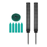 Maxbell 2 Pieces lichen Poles lichen Column Pole lichen Sticks for Balcony Indoor Growing Black