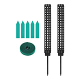 Maxbell 2 Pieces lichen Poles lichen Column Pole lichen Sticks for Balcony Indoor Growing Black