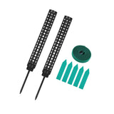 Maxbell 2 Pieces lichen Poles lichen Column Pole lichen Sticks for Balcony Indoor Growing Black