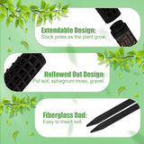 Maxbell 2 Pieces lichen Poles lichen Column Pole lichen Sticks for Balcony Indoor Growing Black