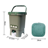 Maxbell Compost Bin Portable with Lid Large Capacity for Orchard Backyard Household