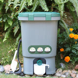 Maxbell Compost Bin Portable with Lid Large Capacity for Orchard Backyard Household