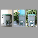 Maxbell Compost Bin Portable with Lid Large Capacity for Orchard Backyard Household