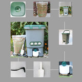 Maxbell Compost Bin Portable with Lid Large Capacity for Orchard Backyard Household
