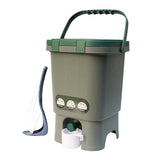Maxbell Compost Bin Portable with Lid Large Capacity for Orchard Backyard Household