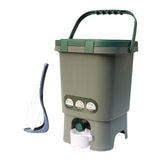 Maxbell Compost Bin Portable with Lid Large Capacity for Orchard Backyard Household
