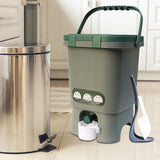 Maxbell Compost Bin Portable with Lid Large Capacity for Orchard Backyard Household
