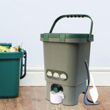 Maxbell Compost Bin Portable with Lid Large Capacity for Orchard Backyard Household
