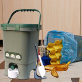 Maxbell Compost Bin Portable with Lid Large Capacity for Orchard Backyard Household