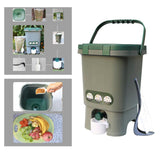 Maxbell Compost Bin Portable with Lid Large Capacity for Orchard Backyard Household