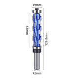 Maxbell Carbide Spiral Double Bearing Router Bit for Particle Board Plywood Laminate 12x19x65mm