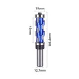 Maxbell Carbide Spiral Double Bearing Router Bit for Particle Board Plywood Laminate 19x45mm