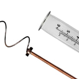 Maxbell Spiral Rain Gauge with Metal Stake clear Scale for Pathway yard