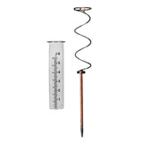 Maxbell Spiral Rain Gauge with Metal Stake clear Scale for Pathway yard