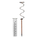 Maxbell Spiral Rain Gauge with Metal Stake clear Scale for Pathway yard